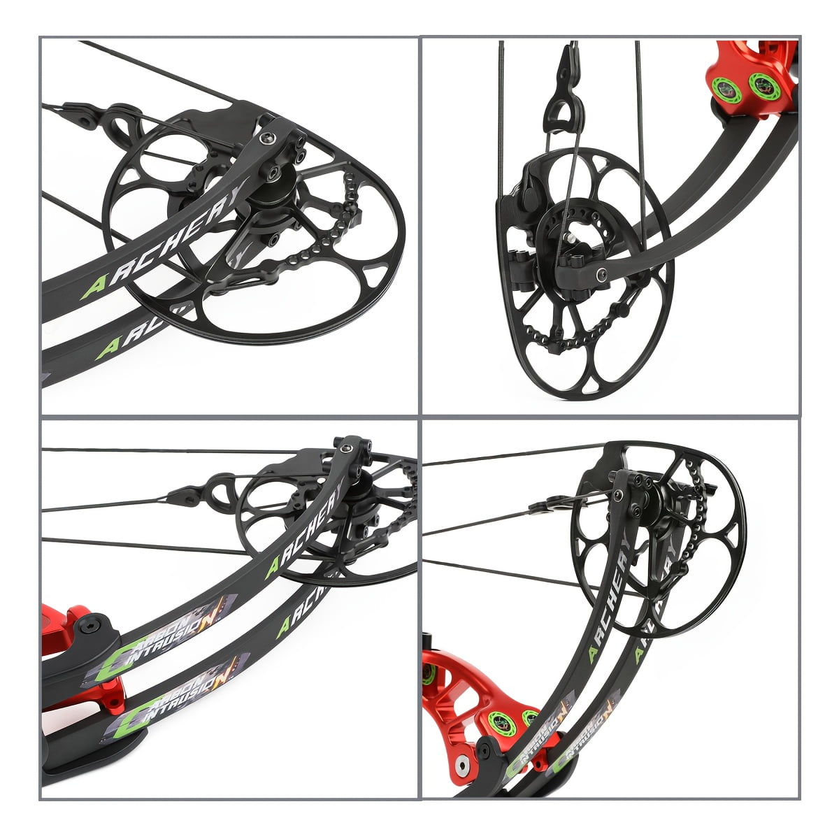 AMEYXGS Archery Compound Bow Set,  40-75 LBS, Adults And Beginners Outdoor Hunting/ Shooting /Target