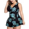 thumbnail image 1 of TIMIFIS Maillot de Bain Bikini à Volants pour Femme Bas Taille Haute Grande Taille Tankini, 1 of 4