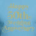 thumbnail image 3 of CafePress - 50Th Wedding Anniversary Gold Retro Typography T Shirt - Fitted T-Shirt, Vintage Fit Soft Cotton Tee, 3 of 4