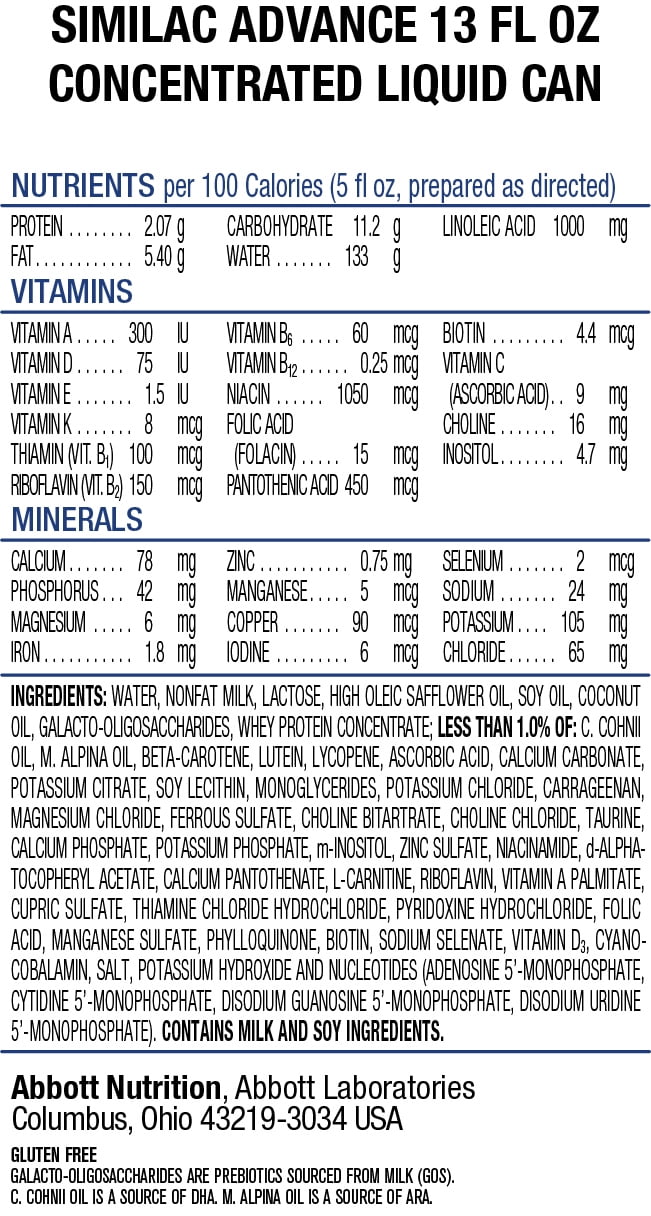 Similac Formula Nutrition Label Besto Blog similac-formula-nutrition-label-besto-blog