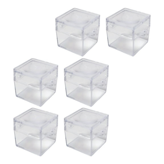 Square Observation Box 6Pack Magnified Viewer For Classroom Nature Study Easy Storage Housing Container