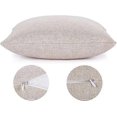 thumbnail image 2 of Throw Pillow Covers Outdoor Linen Cushion Covers Square Pillow Cases for Outdoor Indoor Decor, Ocean Wave 45x45 cm, 2 of 2