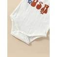 thumbnail image 6 of Infant Fourth of July Baby Girl Outfit 3M 6M 12M 18M USA Romper Tank Top American Flag Shorts Set My First 4th of July Outfit, 6 of 10