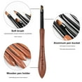 thumbnail image 4 of Ettsollp 2Pcs Nail Art Brush Professional Flexible Bristle Manicure Painting Pen Fine Detail DIY Nail Brush for Nail Tips Drawing, 4 of 8
