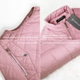 thumbnail image 2 of Sinrella Women Quilted Vest, Stand Collar Lightweight Zip Padded Gilet Outerwear Coats Pink L, 2 of 5
