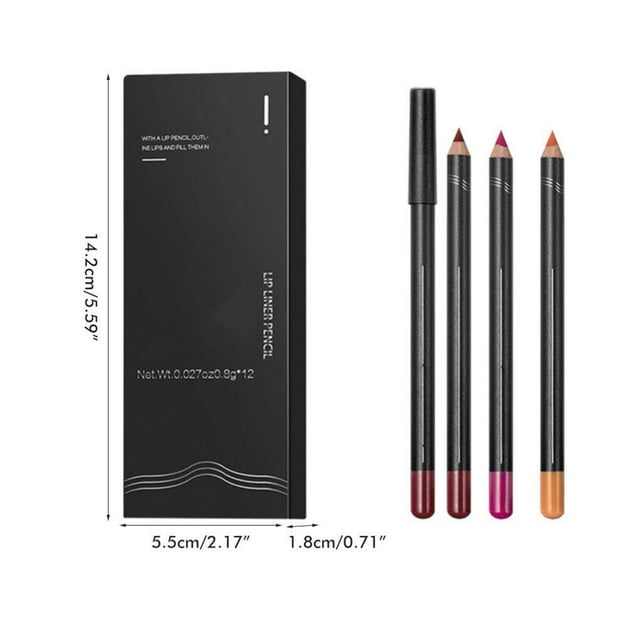 12 Women Lip Liner Pencils Set Professional Pencil Accessory Beautiful Matte Ladies Lipstick Pens Girls Cosmetic Makeup Accessory