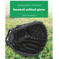 thumbnail image 4 of Soidarity Béisbol PU Guante de cuero Deportes al aire libre Béisbol Softbol Práctica Entrenamiento Guante Deportes Equipo Béisbol negro 11.5 pulgadas Soidarity OD000036-04B, 4 of 6
