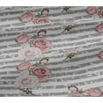 thumbnail image 4 of oneOone Cotton Jersey White Fabric Stripe & Rose Floral Sewing Material Print Fabric By The Yard 58 Inch Wide, 4 of 4