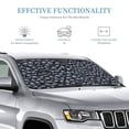 thumbnail image 3 of Kdxio Gothic Skull Print Windshield Sun Shade, Foldable Sun Blocker for Car,Truck,SUV Automotive Interior Sun Protection,Reflective Shade for Front Windshield(Medium), 3 of 7