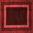 thumbnail image 1 of Ahgly Company Machine Washable Indoor Square Abstract Red Modern Area Rugs, 7' Square, 1 of 4