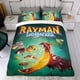 thumbnail image 4 of Rayman Legends Conjunto de sábanas temático, trío de piezas, cómodo y amigable con la piel, diseño único, regalo de decoración para el hogar para familiares, amigos y fans, 90 cm * 190 cm, 4 of 6
