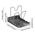 thumbnail image 3 of Spoon Rest For Stove Top Stainless Steel Lid Holder Organizer Utensil Holder Spoon And Lid Rest For Countertop Kitchen Counter Coffee Spoon Heat Cooking Rest(4 Styles) Bottle Rack Dryer Dish Drying, 3 of 4