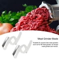 thumbnail image 3 of Meat Grinding Blade 304 Stainless Steel Crusher Mincer Chopper Cutter Replacement for Size 5 Meat Grinder 2PCS(8MM Square Hole 2 Blade), 3 of 8