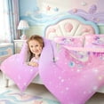 thumbnail image 4 of Manfei Cartoon Axolotl 7-Piece Twin Bedding,Animals Print Bedding Comforter Set,Pink Reversible, 4 of 7