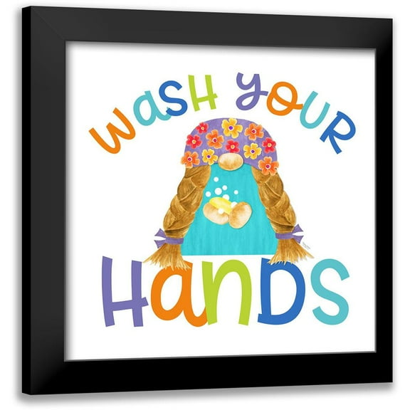 Reed, Tara 12x12 Black Modern Framed Museum Art Print Titled - Bathroom Gnomes II