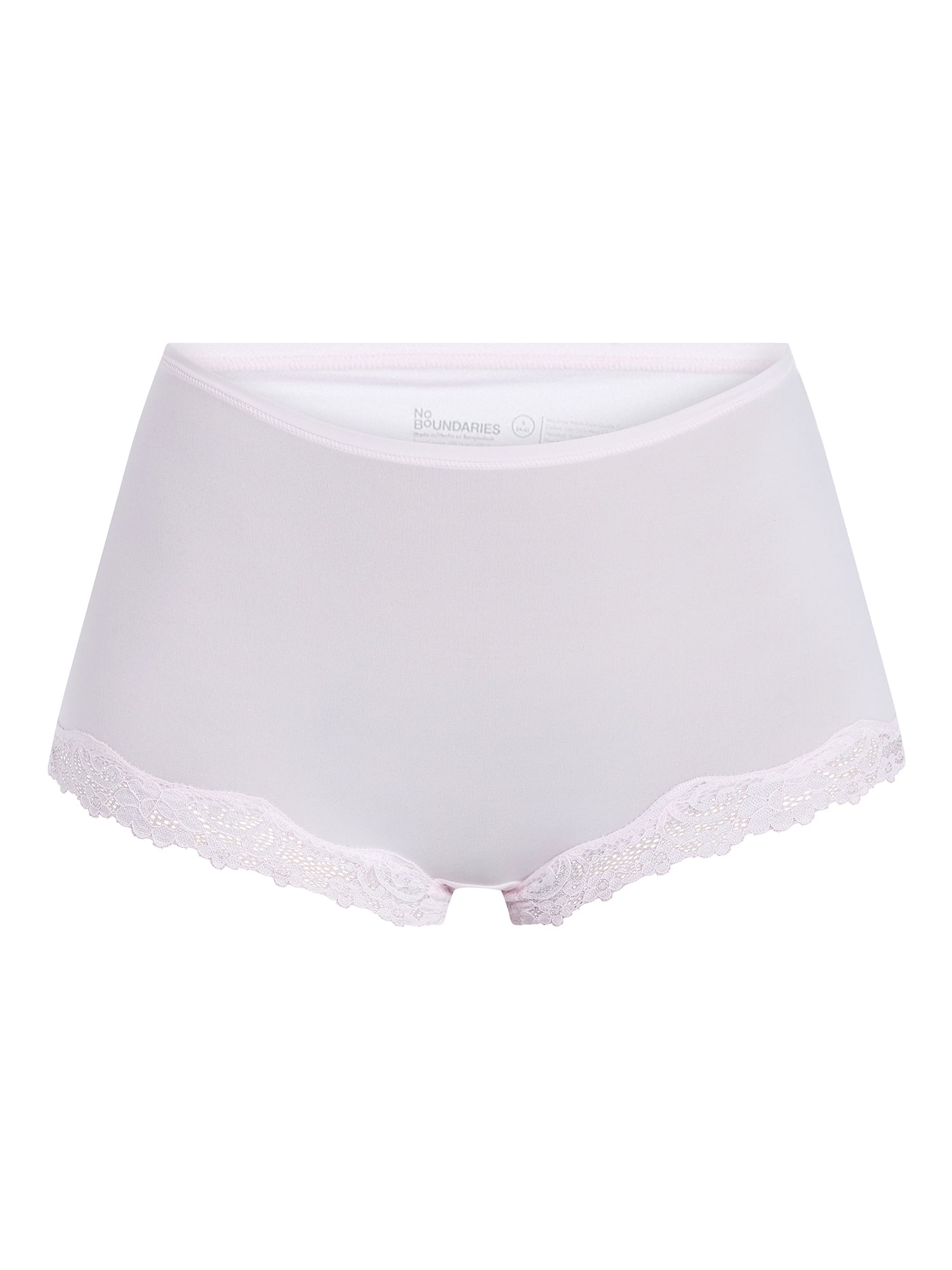 No Boundaries Fit Stretch Lace Boyshort Panties, 3-Pack, Women's XS-XXXL