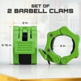 thumbnail image 6 of 2 inch Olympic Barbell Clips Weight Clamps Barbell Collars Set of 2 Black, 6 of 9