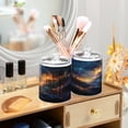 thumbnail image 6 of Clear Storage Jar 2.75x 4.13 Inches One Sizex4 Cotton Swabs Cans Translucent Plasticental Floss Cans Cotton Pads Cans Bathroom Canisters Beautiful Galaxy, 6 of 7