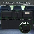 thumbnail image 4 of Organizador de maletero de coche, organizador de coche colgante de gran capacidad, equipado con 4 palos mágicos, bolsa de almacenamiento con tapas, ahorro de espacio, negro oso de fresa  Hogar, 4 of 4