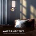 thumbnail image 2 of EeaseMX Pantalla de tela cuadrada Lámpara de lámpara de luz Shade E27 cubierta de luz Chic Lámpara cubierta, 2 of 7