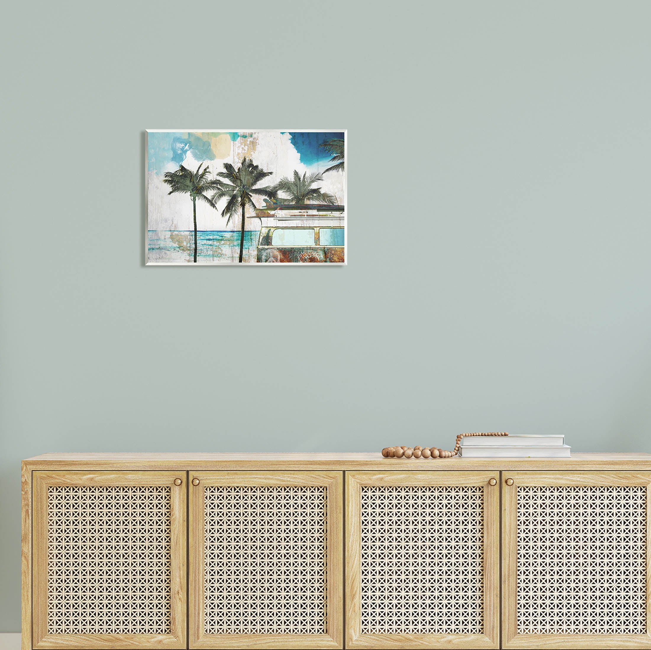 Stupell Industries Rustic Vacation Palm Trees Graphic Art Unframed Art Print Wall Art, Design by Sophie 6