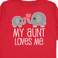 thumbnail image 4 of Inktastic My Aunt Loves Me Niece Nephew Elephant Boys or Girls Long Sleeve Toddler T-Shirt, 4 of 5