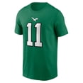 thumbnail image 2 of Men's Nike A.J. Brown Kelly Green Philadelphia Eagles Alternate Player Name & Number T-Shirt, 2 of 3