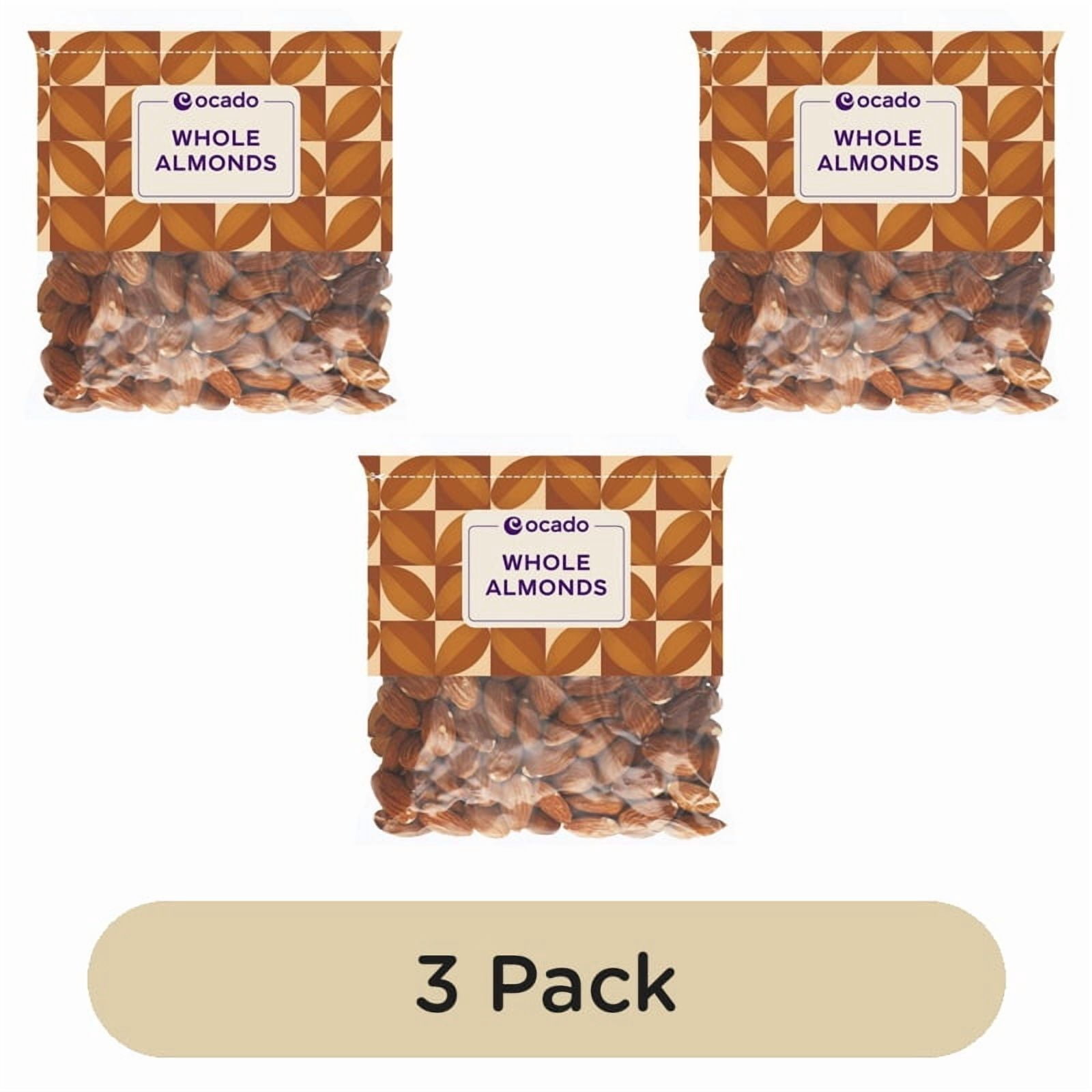 Ocado Whole Almonds 200g, British Import (Pack of 3)
