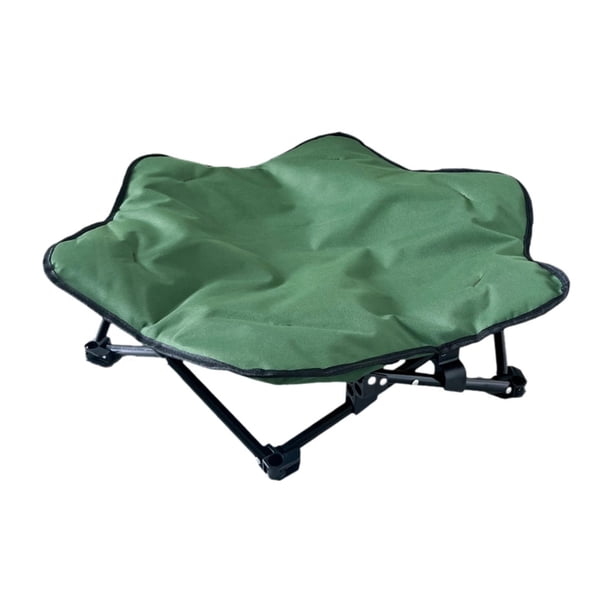 Colchoneta elevada para gatos y perros, cama elevada, fácil de limpiar, portátil, impermeable, resistente. Verde M