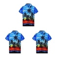 thumbnail image 4 of Minnieouse camisa de manga corta de moda casual de secado rápido suelta impresa vacaciones de un solo pecho ropa de playa de gran tamaño fiesta Type1 NO1, 4 of 6