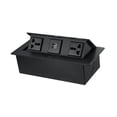 thumbnail image 1 of DOLITY Desktop Hidden Socket Computer Table Table Multipurpose Embedded Power Strip Black, 1 of 9