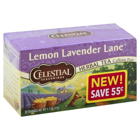 lavender lemon tea celestial seasonings lane herbal count