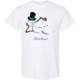 thumbnail image 3 of Inktastic Let It Snow Sassy Snowman in Top Hat T-Shirt, 3 of 5