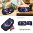 thumbnail image 5 of Jeiento Galaxy Backpack Set for 9-12 Years Old 5 Pcs Wolf 17 Inch Lightweight Bookbag with Insulated Lunch Bag Pencil Case for Elementary School Gift for Son, 5 of 7