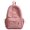 Pink, variant on Big Student Backpack,Classic Solid Color 17 Inch Backpack with Front Zipper Accessory Pocket,Dual Zipper Closure & Padded Shoulder Straps for Work,Office,Gym,Sports,Travel,Commute Recreation,Beige