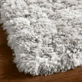 thumbnail image 3 of Everloom Royal Shag Pearl Modern Super Soft Solid Area Rug, Grey, 3'11"x5'2", 3 of 7