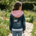 thumbnail image 7 of Peacolate 2-11Y Little&Big Girls Sequin Denim Jacket Children Embroidery Jean Outerwear,Butterfly,6-12Months, 7 of 7