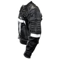 thumbnail image 4 of Shelter 507BK-46 46 in. Perrini Mens Classic Motorbike Riding Genuine Leather Jacket - Black & White, 4 of 5