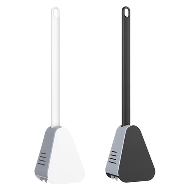 Daisyyozoid Toilet Brush Wall-mounted Soft Plastic Toilet Brush Without Dead Ends