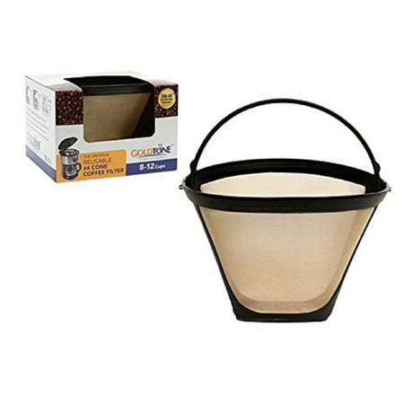 GoldTone Brand Reusable #4 Cone Coffee Filter fits Moccamaster Coffee Makers and Brewers.