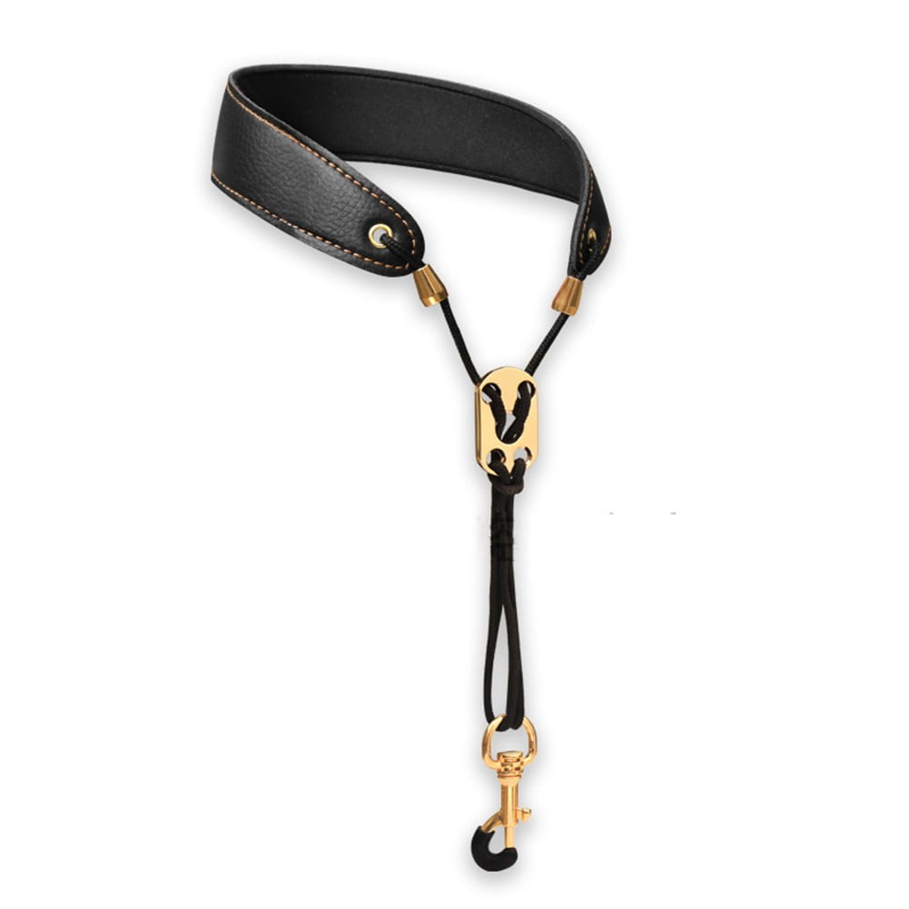 Sangle Rembourrée Pour Saxophone – Ceinture Confortable Avec Crochet Métal, Largeur 5 Cm, Noir – Idéal Sax Alto/Ténor