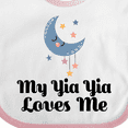 thumbnail image 4 of Inktastic My Yia Yia Loves Me Yiayia for Grandchild Boys or Girls Baby Bib, 4 of 4