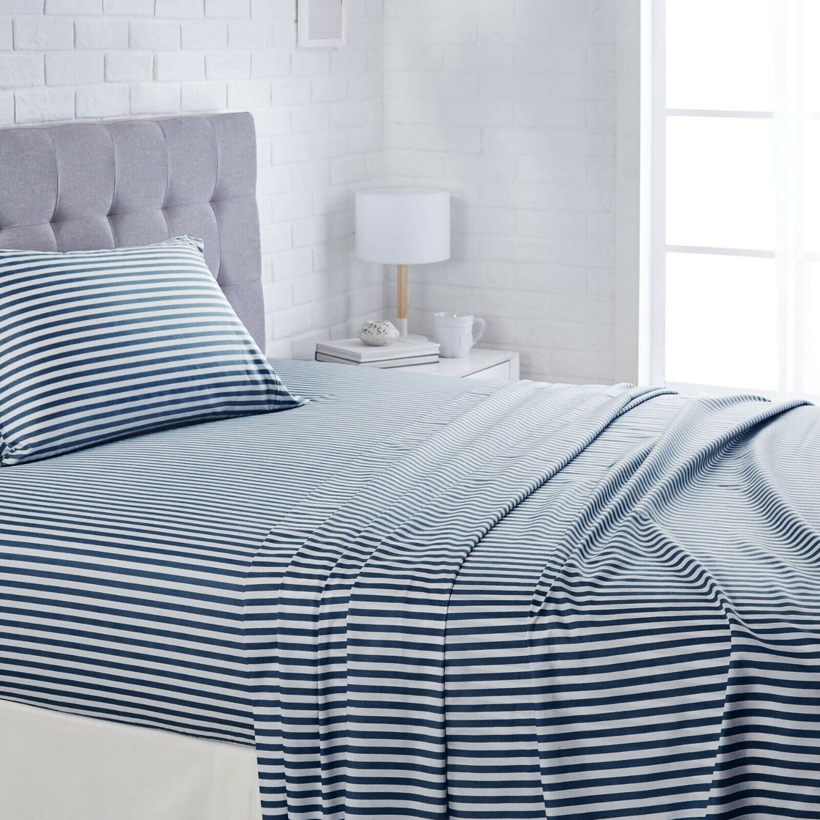 Basics Lightweight Super Soft Easy Care Microfiber Sheet Set With 16 Deep