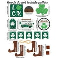 thumbnail image 3 of WMGHA 17 Piece St. Patrick's Day Tiered Tray Decor Set Green Shamrock Gnome St. Patrick Day Wood Sign Decorations Rustic Farmhouse Wood Leprechaun Decor for Home Party, 3 of 5