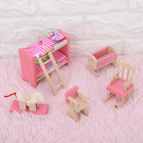 Meubles de Maison de Poupée, Mini Meubles de Maison de Poupée 1:12 Détails Flexibles Merveilleux, Collection Mobile Robuste pour Enfants Adultes Bébés Filles