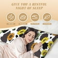 thumbnail image 6 of Naloa Sunflowers Country Body Pillow Cover, Pillowcases with Hidden Zipper Breathable Long Pillow Case (Pillows are not included,20x54 inch), 6 of 7