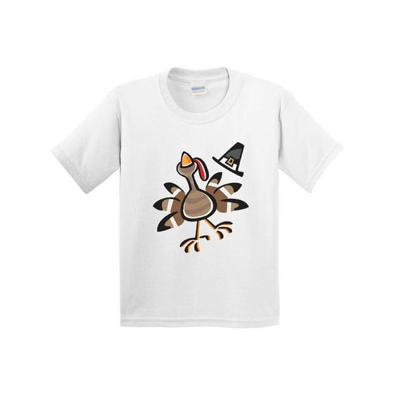 Inktastic Happy Thanksgiving Turkey Youth T-Shirt