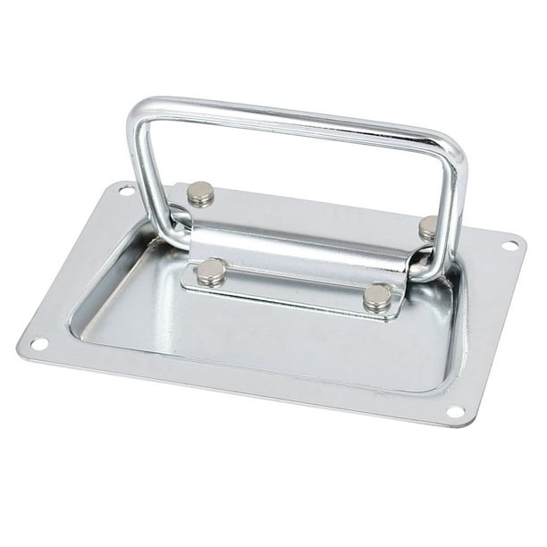 Toolbox Aluminum Box Case Metal Rectangular Recessed Pull Handle 120mmx70mm - Walmart.com - Walmart.com