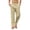 Khaki -BT20, variant on Inglocry Men's Casual Linen Cotton Pants Elastic Waist Summer Beach Trousers Lightweight Yoga Vacation Pants with Pockets Black 3XL