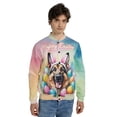 thumbnail image 4 of Happy Easter German Shepherd with Bunny Ear Headband and Flowers All Over Print 3D Baseball Jacket Alsatian Dog Lover Gifts Bomber Jacket Softball - 13001, 4 of 6